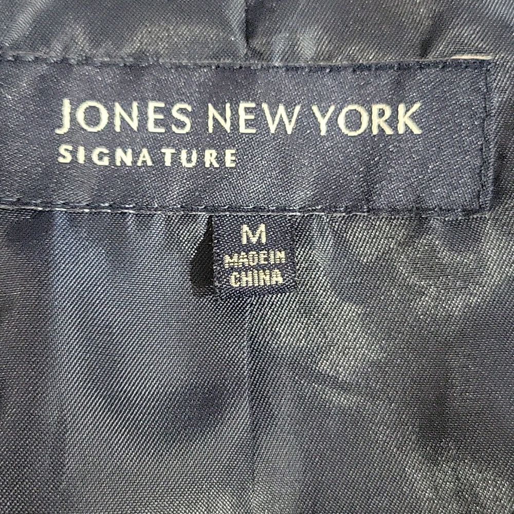 Jones New York Navy Quilted Women's Jacket. Barncoat, Size M - Picture 4 of 5